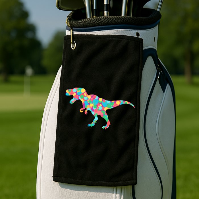 Polka Dot T-Rex International Dot Day Golf Towel