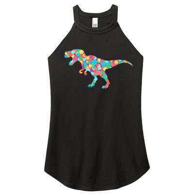 Polka Dot T-Rex International Dot Day Women's Perfect Tri Rocker Tank