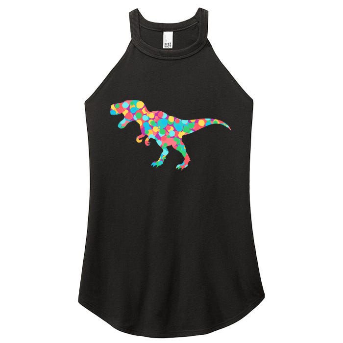 Polka Dot T-Rex International Dot Day Women's Perfect Tri Rocker Tank