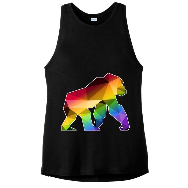 Polygon Crystal Gorilla  Ladies PosiCharge Tri-Blend Wicking Tank