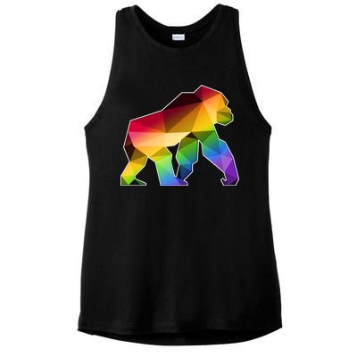 Polygon Crystal Gorilla  Ladies PosiCharge Tri-Blend Wicking Tank