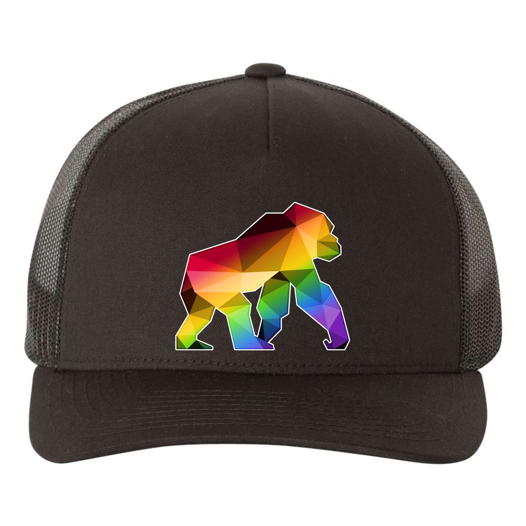 Polygon Crystal Gorilla  Yupoong Adult 5-Panel Trucker Hat