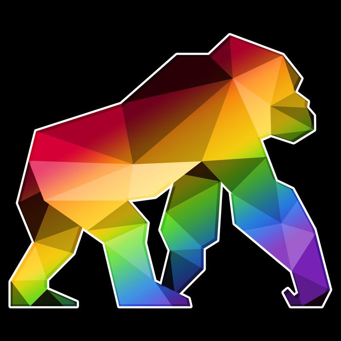 Polygon Crystal Gorilla  Mug