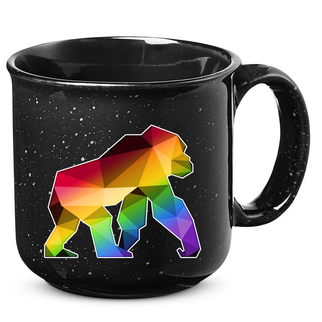 Polygon Crystal Gorilla  15oz Campfire Ceramic Mug