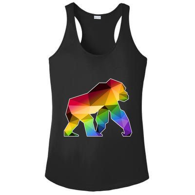 Polygon Crystal Gorilla  Ladies PosiCharge Competitor Racerback Tank