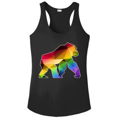 Polygon Crystal Gorilla  Ladies PosiCharge Competitor Racerback Tank