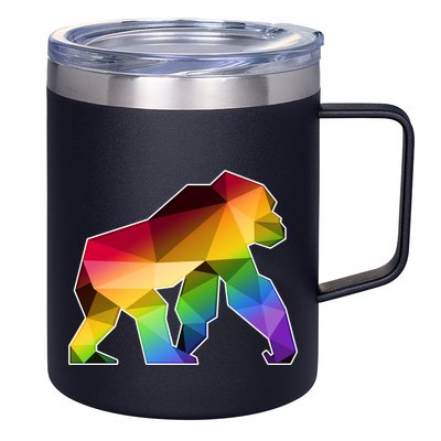 Polygon Crystal Gorilla  12oz Stainless Steel Coffee Mug