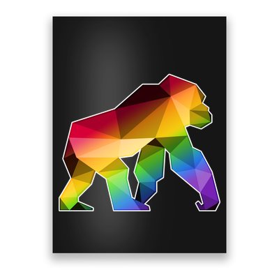 Polygon Crystal Gorilla  Poster