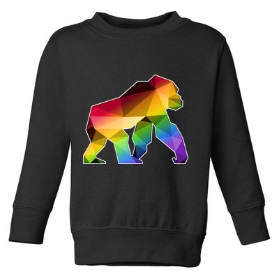 Polygon Crystal Gorilla  Toddler Sweatshirt