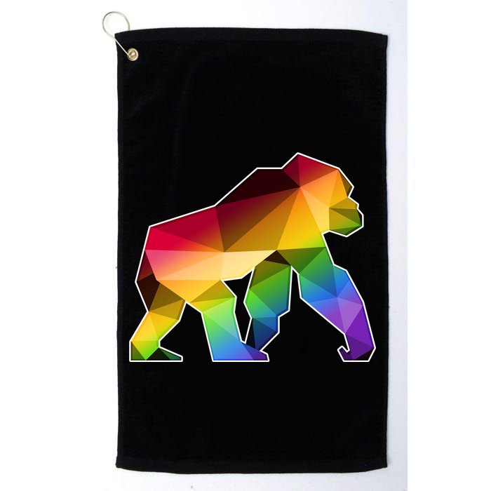 Polygon Crystal Gorilla  Golf Towel
