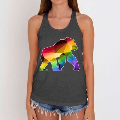 Polygon Crystal Gorilla  Women's Knotted Racerback Tank