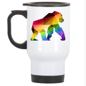 Polygon Crystal Gorilla  Stainless Steel Travel Mug