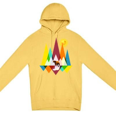 Polygon Wilderness Bear Premium Pullover Hoodie