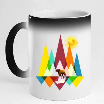 Polygon Wilderness Bear 11oz Black Color Changing Mug