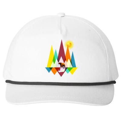 Polygon Wilderness Bear Snapback Five-Panel Rope Hat