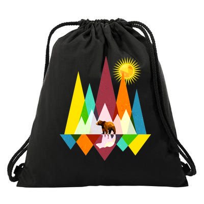 Polygon Wilderness Bear Drawstring Bag