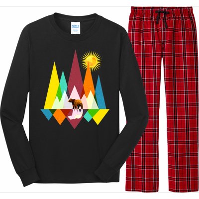 Polygon Wilderness Bear Long Sleeve Pajama Set