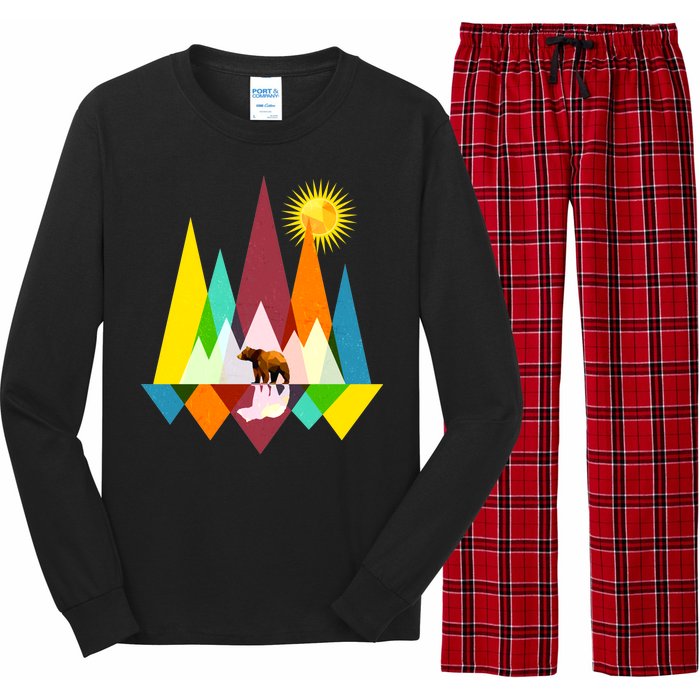 Polygon Wilderness Bear Long Sleeve Pajama Set