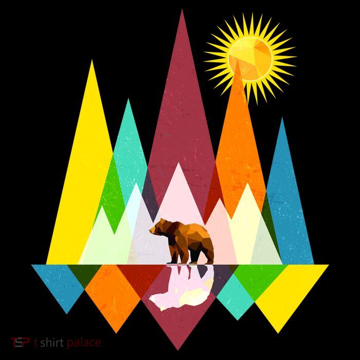 Polygon Wilderness Bear Premium T-Shirt