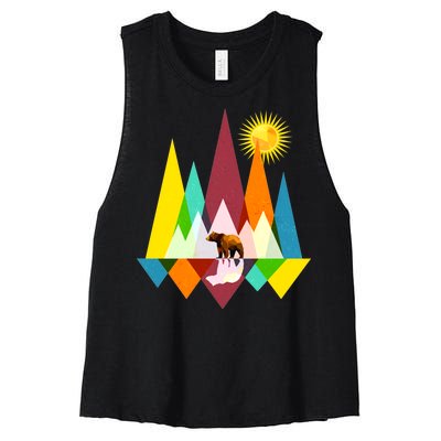 Polygon Wilderness Bear Women's Racerback Cropped Tank