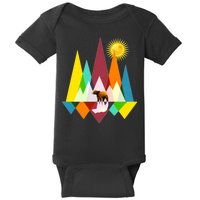 Polygon Wilderness Bear Baby Bodysuit