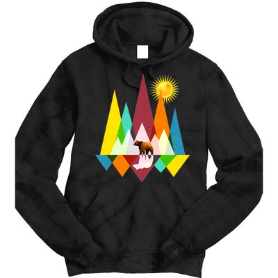 Polygon Wilderness Bear Tie Dye Hoodie