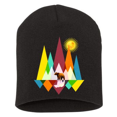 Polygon Wilderness Bear Short Acrylic Beanie