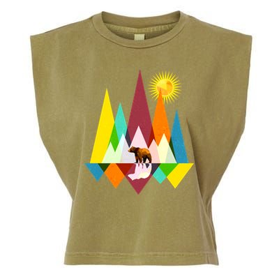 Polygon Wilderness Bear Garment-Dyed Women's Muscle Tee