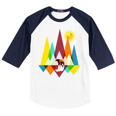 Polygon Wilderness Bear Baseball Sleeve Shirt