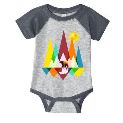 Polygon Wilderness Bear Infant Baby Jersey Bodysuit