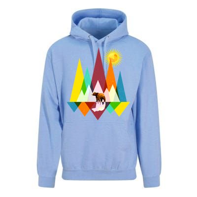 Polygon Wilderness Bear Unisex Surf Hoodie