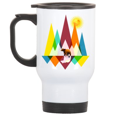 Polygon Wilderness Bear Stainless Steel Travel Mug