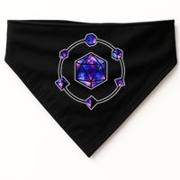 Polyhedral Dice Galaxy Circle USA-Made Doggie Bandana