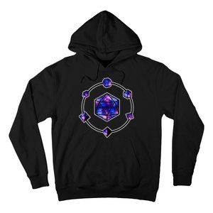 Polyhedral Dice Galaxy Circle Hoodie