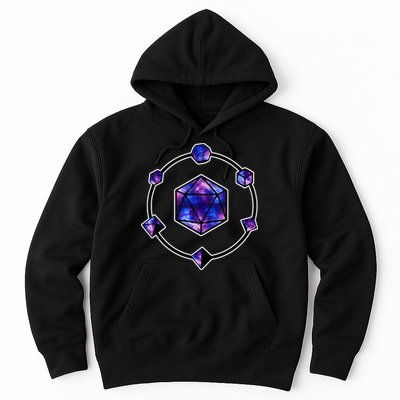 Polyhedral Dice Galaxy Circle Hoodie