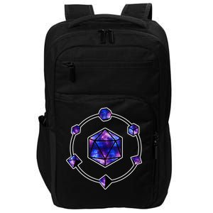 Polyhedral Dice Galaxy Circle Impact Tech Backpack