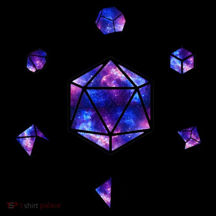 Polyhedral Dice Galaxy Circle Mug