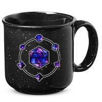 Polyhedral Dice Galaxy Circle 15oz Campfire Ceramic Mug