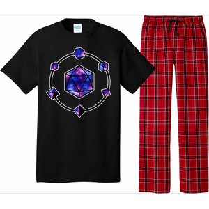 Polyhedral Dice Galaxy Circle Pajama Set