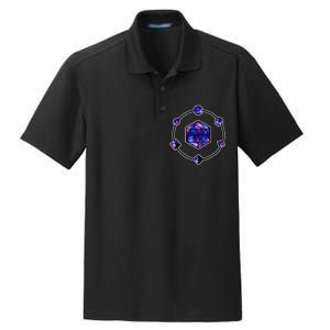 Polyhedral Dice Galaxy Circle Dry Zone Grid Polo