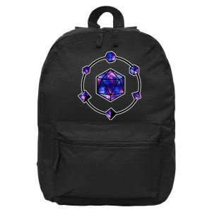 Polyhedral Dice Galaxy Circle 16 in Basic Backpack