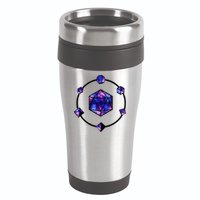 Polyhedral Dice Galaxy Circle 16oz Travel Tumbler