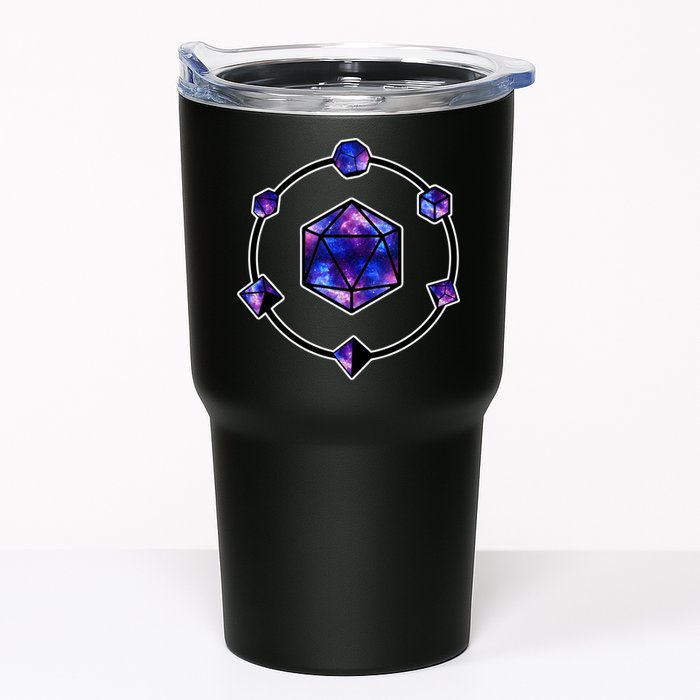 Polyhedral Dice Galaxy Circle Tumbler