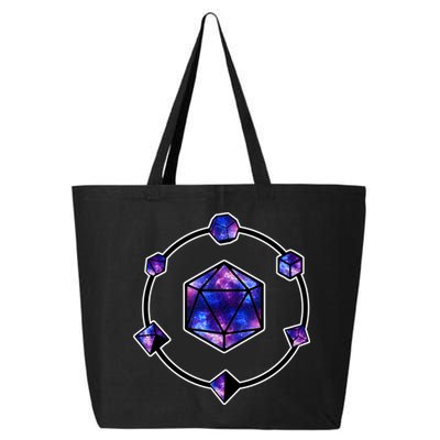 Polyhedral Dice Galaxy Circle 25L Jumbo Tote