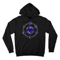 Polyhedral Dice Galaxy Circle Tall Hoodie