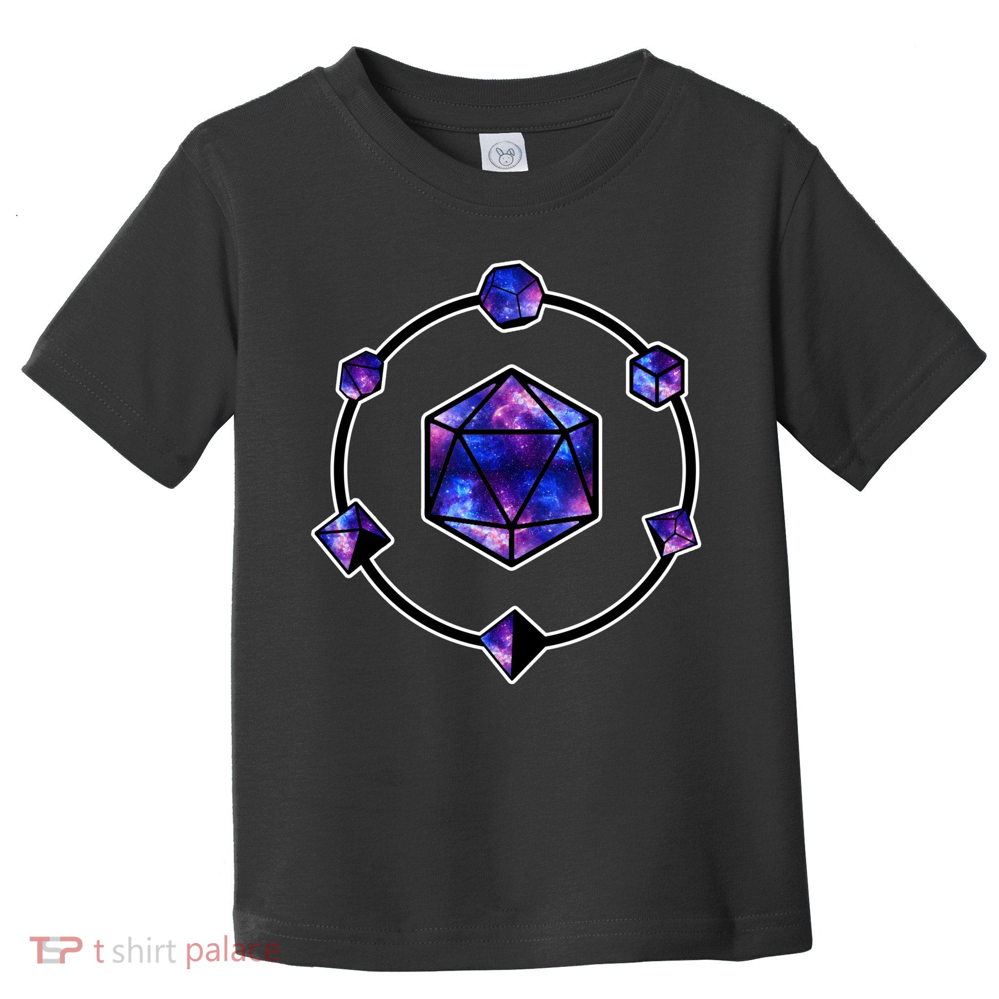 Polyhedral Dice Galaxy Circle Toddler T-Shirt