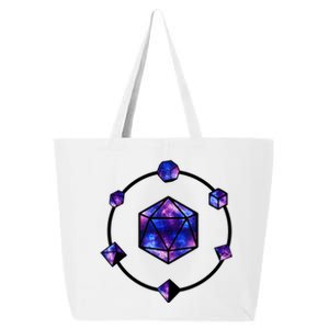 Polyhedral Dice Galaxy Circle 25L Jumbo Tote