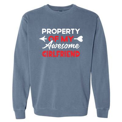 Property Of My Awesome Friend Gift Garment-Dyed Sweatshirt