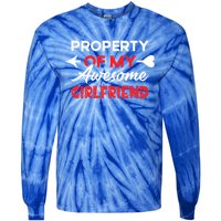 Property Of My Awesome Friend Gift Tie-Dye Long Sleeve Shirt