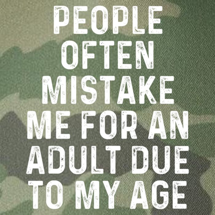 People Often Mistake Me For An Adult Due To My Age Legacy Tie Dye Trucker Hat